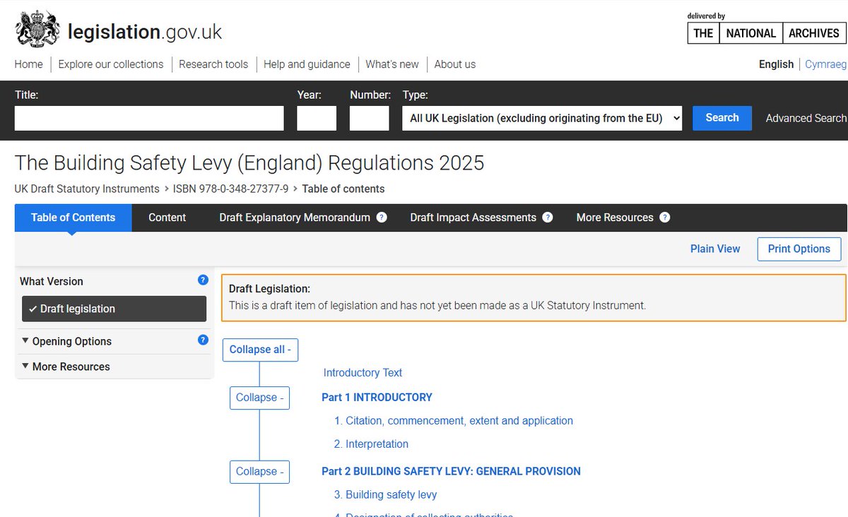 The proposed #BuildingSafetyLevy (BSL) regulations have been published. The BSL aims to raise £3.4B over 10 years to improve building safety. Set for Oct 2026, the BSL may add significant costs to your new housing developments.

Learn more here: legislation.gov.uk/ukdsi/2025/978… 

#BSL