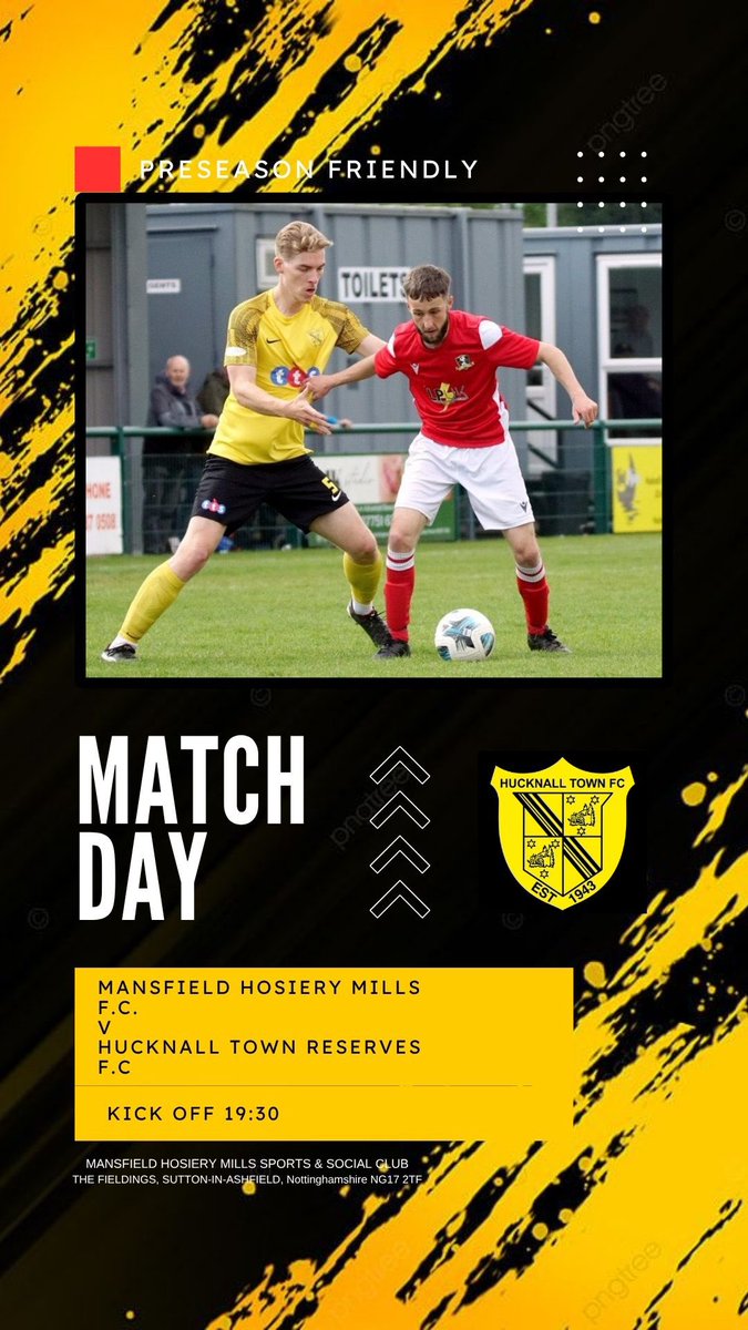 Hucknall Town Reserves (@hucknalldev) on Twitter photo π‘β«οΈ π£π₯ππ¦πππ¦π’π‘ πππ«π§π¨π₯π β«οΈπ‘
We are playing our 4th preseason game today as we take on <a href="/MhmfcAdults/">Mansfield Hosiery Mills FC</a> ! πͺβ½οΈ
π MANSFIELD HOSIERY MILLS SPORTS & SOCIAL CLUB, THE FIELDINGS, SUTTON-IN-ASHFIELD, NG17 2TF
π 19:30 KO
Good Luck to <a href="/HucknallTownFc/">Hucknall Town Football Club</a> vs <a href="/FcLinby/">Linby Colliery Welfare FC</a> π‘β«οΈ π£π₯ππ¦πππ¦π’π‘ πππ«π§π¨π₯π β«οΈπ‘
We are playing our 4th preseason game today as we take on <a href="/MhmfcAdults/">Mansfield Hosiery Mills FC</a> ! πͺβ½οΈ
π MANSFIELD HOSIERY MILLS SPORTS & SOCIAL CLUB, THE FIELDINGS, SUTTON-IN-ASHFIELD, NG17 2TF
π 19:30 KO
Good Luck to <a href="/HucknallTownFc/">Hucknall Town Football Club</a> vs <a href="/FcLinby/">Linby Colliery Welfare FC</a>