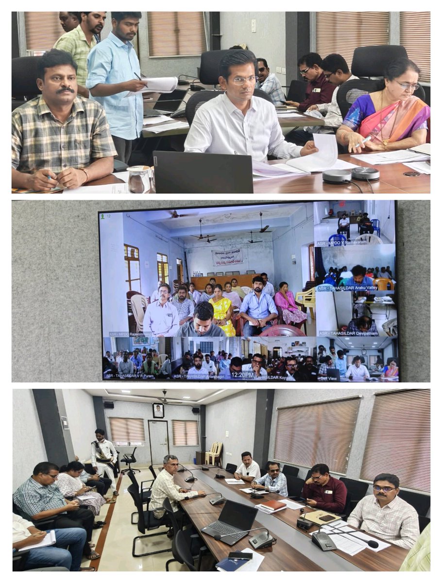 District Collector A.S. Dinesh Kumar reviewed 1130 pending mutation cases, directing swift resolution. He warned against closing 890 PGRS petitions without Tahsildar endorsement. Urged action on land protection &amp; patta issuance. #MutationWorks #PGRSFeedback #AndhraPradesh