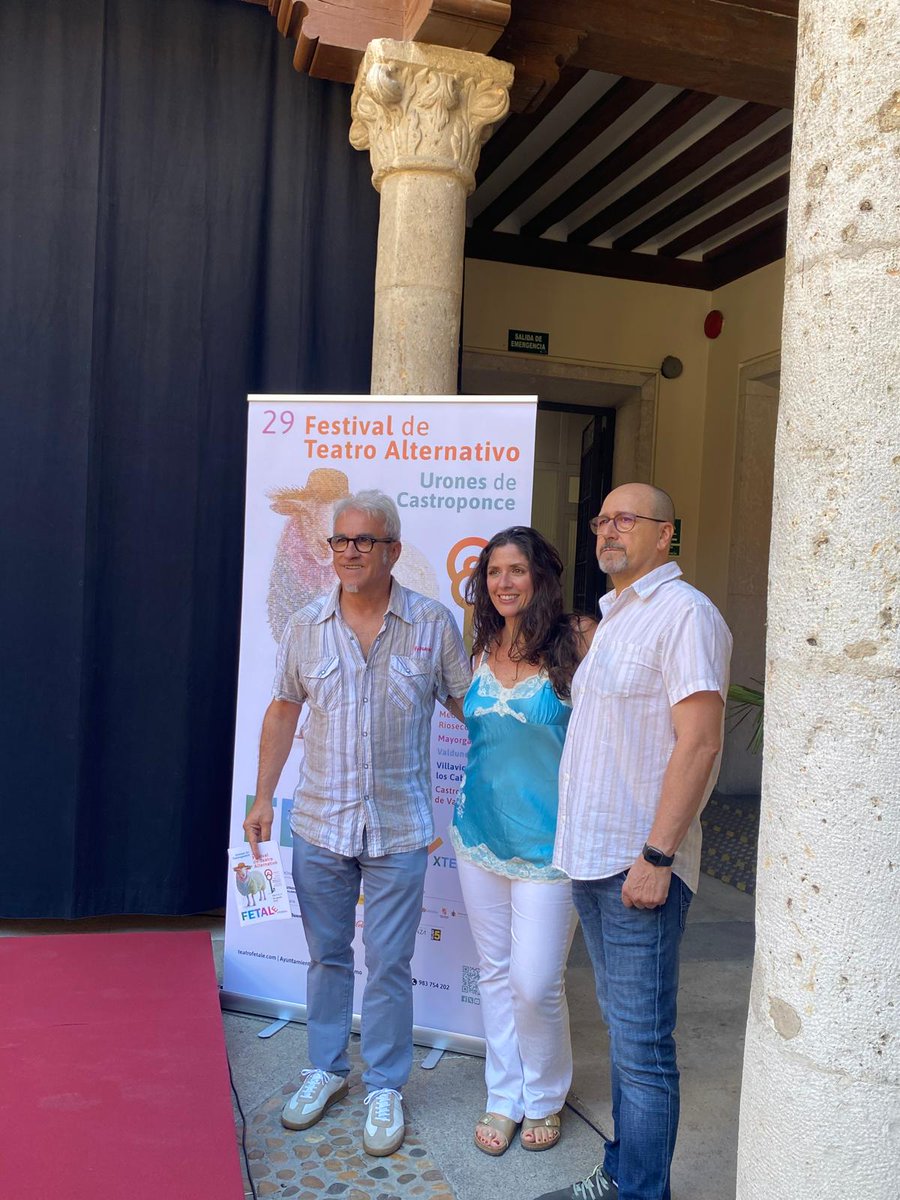 🎭✨ ¡Vuelve #FETALE2025!

29 Festival de Teatro Alternativo en Extensión, del 2 al 17 de agosto en Urones de Castroponce y otras localidades de la provincia de #Valladolid.

Con el apoyo de <a href="/UVa_es/">Gabinete de Comunicación Universidad de Valladolid</a> a través de <a href="/centrobuendia/">Centro Buendía. UVa</a>
Info y 🎟️ en teatrofetale.com · <a href="/azarteatro/">Azar Teatro</a>