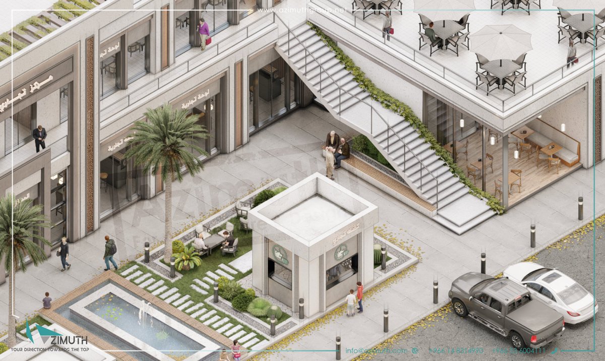 azimuth_org's tweet photo. تصميم #مركز_تجاري ✨
نيو كلاسيك
حي عين الخيف - المدينة المنورة
مسـاحة أرض 3640 م2

يتكوّن المبنى من 14 وحدة تجارية موزعة على 3 أدوار (أرضي، أول، وثاني)، مع مراعاة تكامل الخدمات لكل وحدة. كما يضم 4 أكشاك "درايف ثرو" مستقلة، ويوفر الموقع 36 موقف سيارة لخدمة الزوار والمستأجرين. https://t.co/I0paxSlqjD