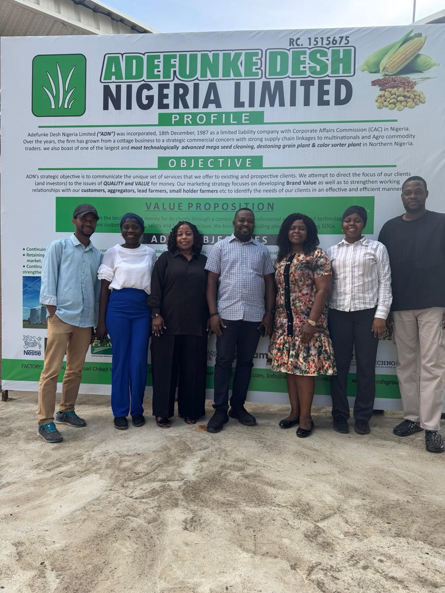 AdefunkeDeshNg's tweet image. Nestlé Nigeria Plc Conducts Supplier Audit Visit to Adefunke Desh Nigeria Ltd. – July 22, 2025

Adefunke Desh Nigeria Ltd. had the honor of hosting representatives from Nestlé Nigeria Plc for a formal supplier audit. 
#NestleNigeria #SupplierAudit #AdefunkeDesh #QualityAssurance