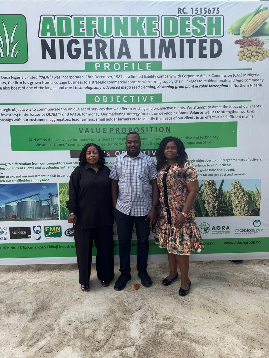 AdefunkeDeshNg's tweet image. Nestlé Nigeria Plc Conducts Supplier Audit Visit to Adefunke Desh Nigeria Ltd. – July 22, 2025

Adefunke Desh Nigeria Ltd. had the honor of hosting representatives from Nestlé Nigeria Plc for a formal supplier audit. 
#NestleNigeria #SupplierAudit #AdefunkeDesh #QualityAssurance