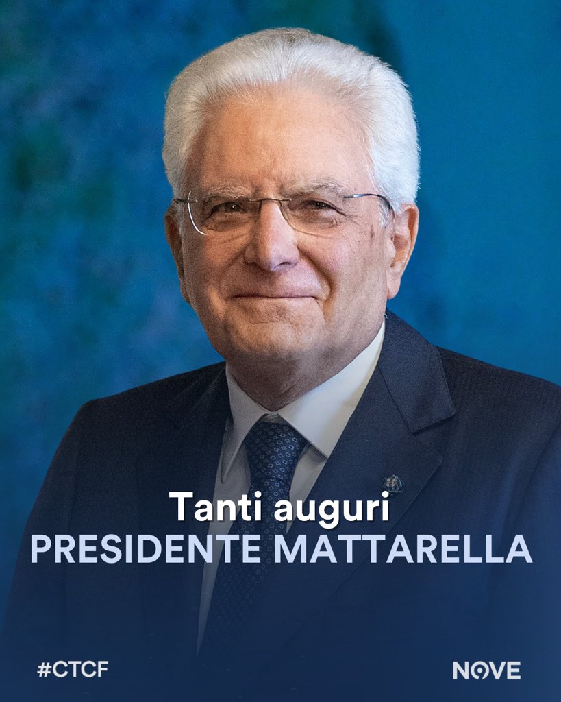 chetempochefa's tweet image. Tanti auguri da tutti noi al Presidente della Repubblica, Sergio Mattarella, che oggi compie 84 anni 👏🏼