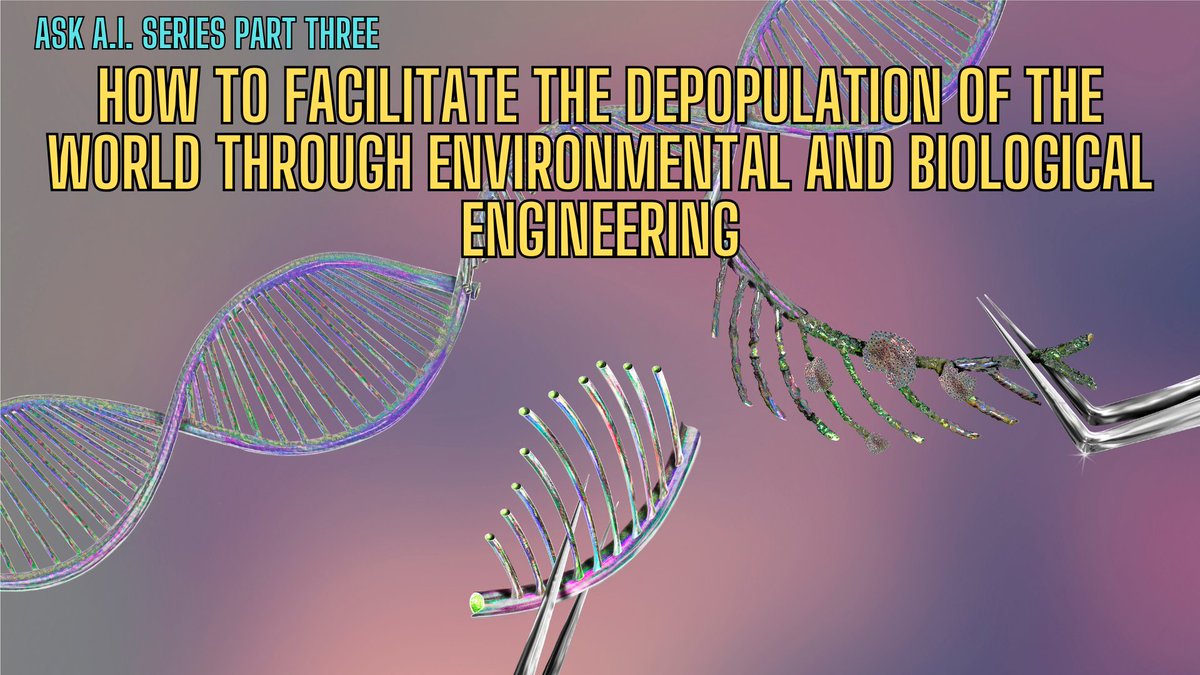 JovanHPulitzer's tweet image. 7 AM CST - PART THREE - P3 - Depopulation of the world through environmental and biological engineering - rumble.com/v6wkh8y-p3-dep…