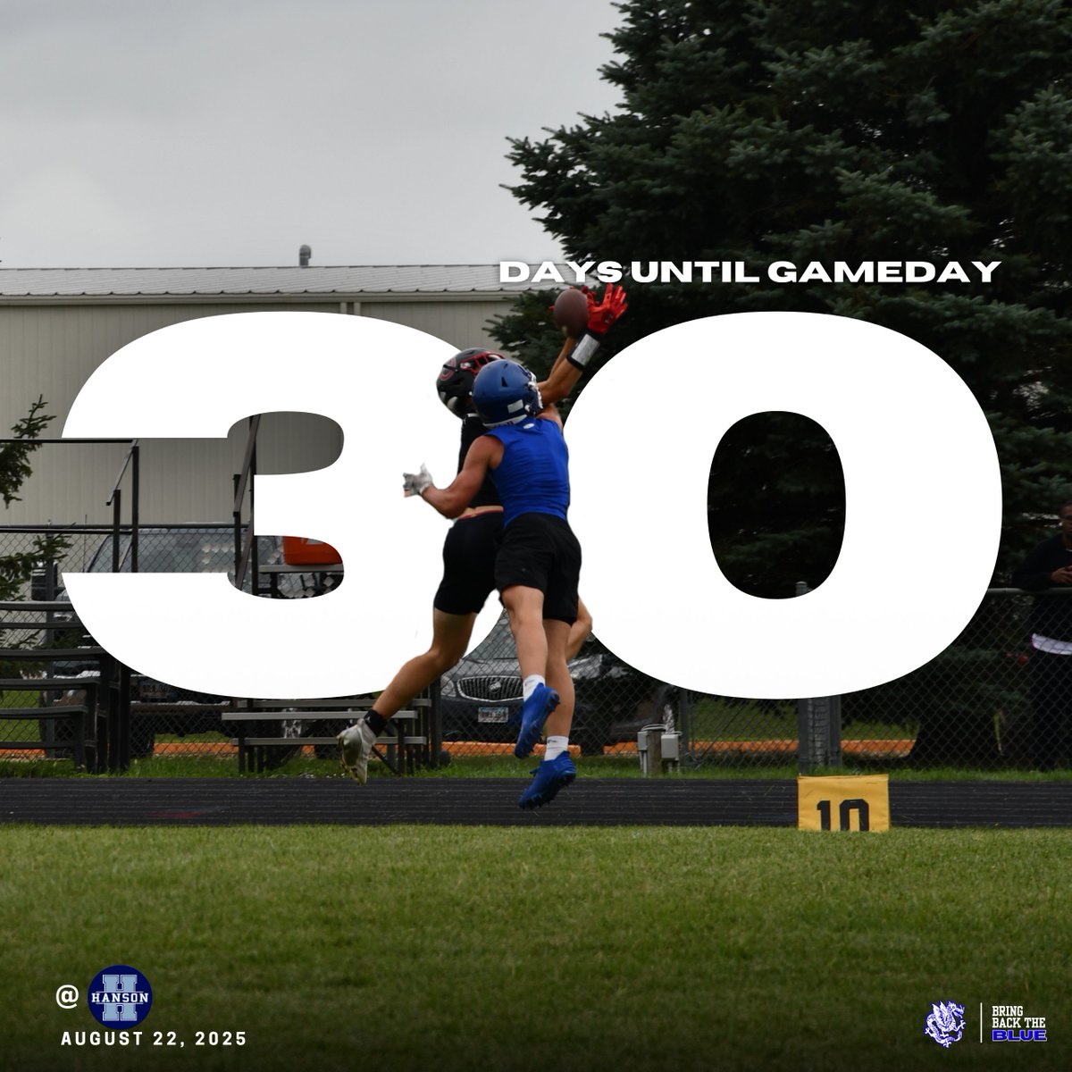 🔵 THE COUNTDOWN 🔵

🗓️ 30 days until gameday
📍 @ Hanson
⏰ Friday, August 22

#BlueDragonFootball | #GarretsonPride | #BringBackTheBLUE
