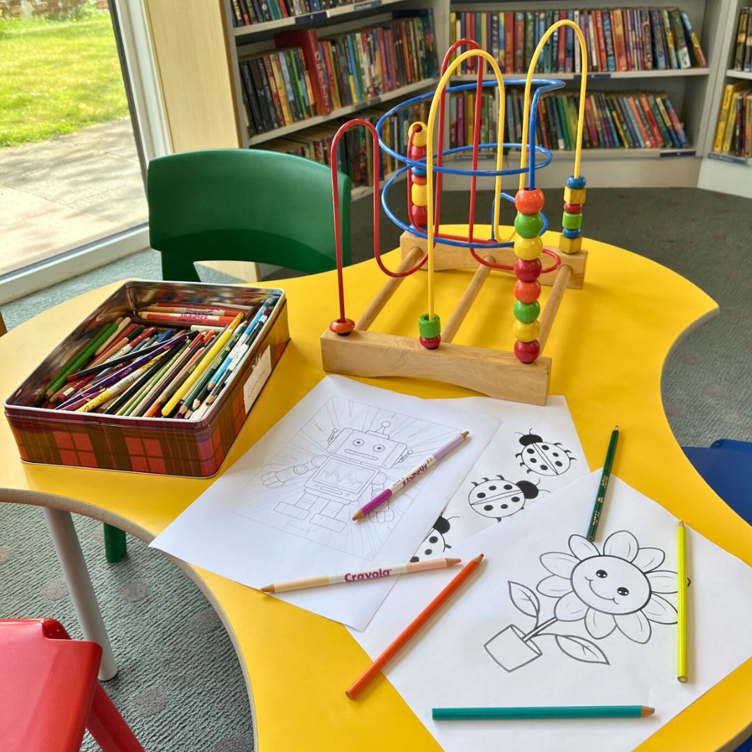 AshLibrary's tweet image. Looking for a free, fun children&apos;s activity that is also positive for wellbeing? We always have colouring sheets and pencils available at Ash Library - just ask us at the Help Desk 🎨

@SurreyLibraries 

#AshLibrary #Ash #SurreyLibraries #Surrey #Colouring #SummerHolidays