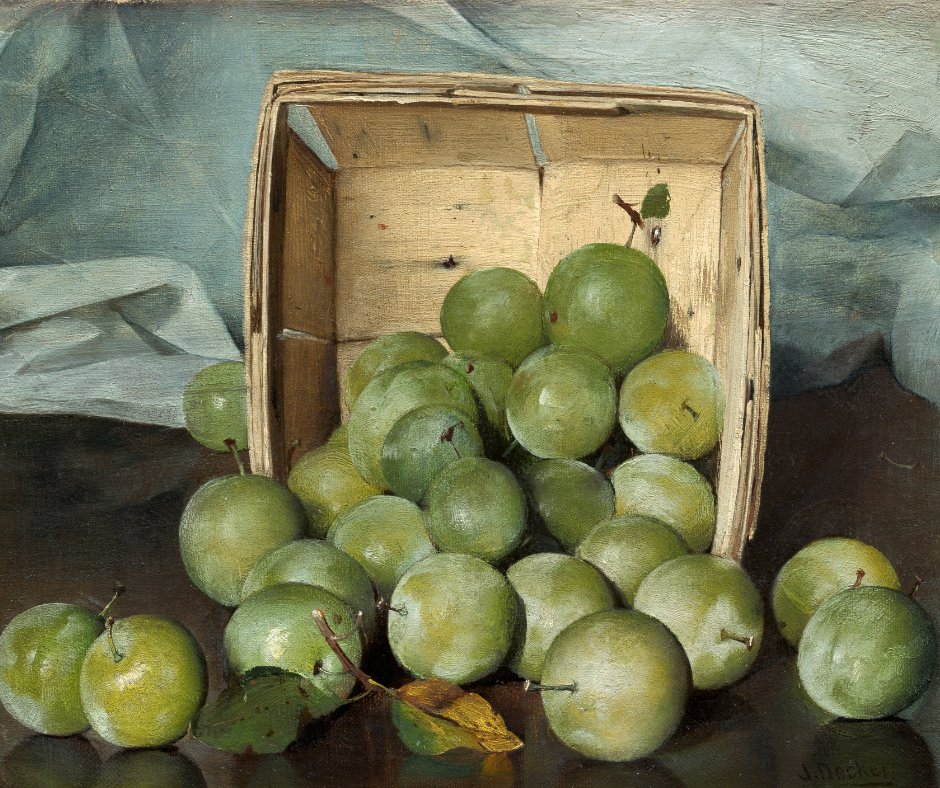 Google Arts&Culture (@googlearts) on Twitter photo This week’s artwork of the day celebrates fruit. 🍏
Green Plums
🎨 Joseph Decker
📅 1885
🏛️ <a href="/ngadc/">National Gallery of Art</a> This week’s artwork of the day celebrates fruit. 🍏
Green Plums
🎨 Joseph Decker
📅 1885
🏛️ <a href="/ngadc/">National Gallery of Art</a>