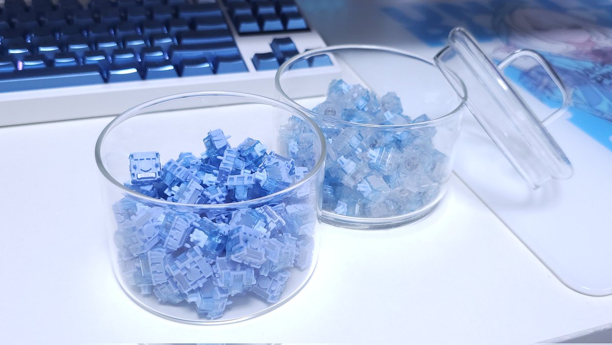 manzirin04's tweet image. "KITINTO Stacking Glass Canister"
キースイッチを飾る入れ物のGod tierとさせていただきます。
3coinsで購入できます。