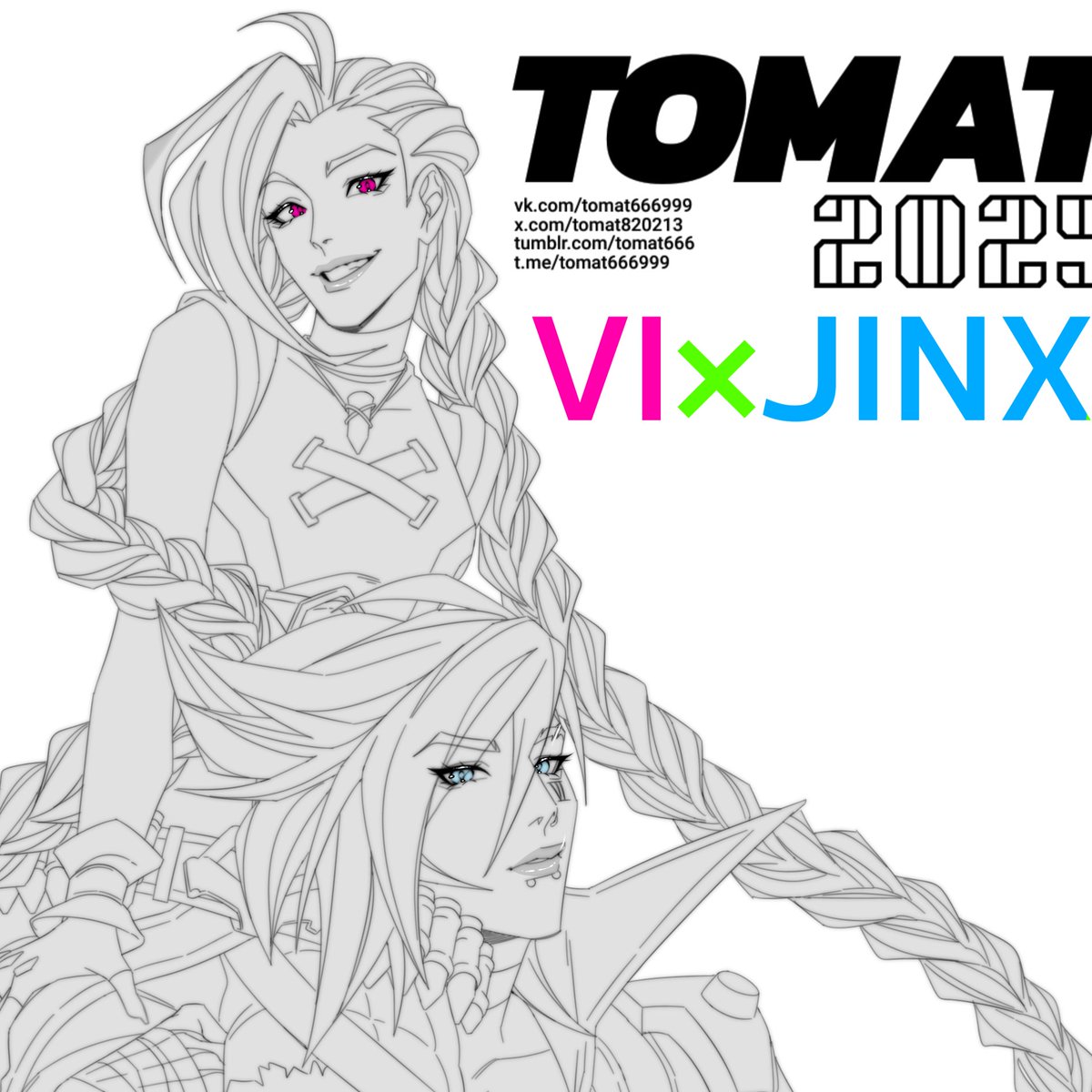 #arcane #LeagueOfLegends #2XKO #vijinx #viarcane #jinx 

A sketch to celebrate the release of the new championship in 2xko - VI, and she's with JINX!