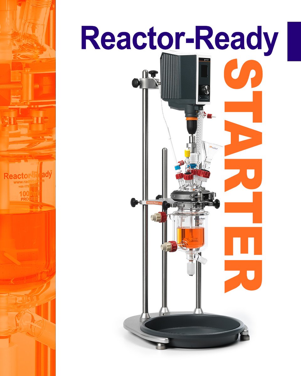 Radleys's tweet image. Two options. One trusted platform.
Meet Reactor-Ready Flex - available in Pro and Starter configurations.
One system, built for your lab now - and later.
Watch the demo youtu.be/lImZnxuHyxQ
#processdevelopment #realtimechem #scaleup