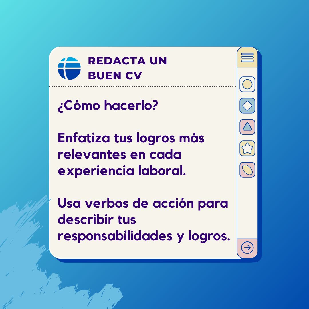 FulbrightCL's tweet image. ¡Prepara tu futuro académico con pasos firmes! Un excelente CV es tu boleto de entrada a oportunidades únicas en Fulbright y en universidades de EE. UU. 🌟
✨ Nosotros te ayudamos. Durante las próximas semanas, compartiremos consejos clave para construir un CV impactante. 📄🎓