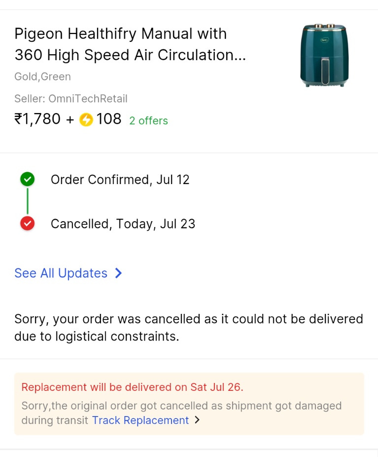 m_c_abhishek's tweet image. Promised delivery within two days and this is what we get. 

14 Days for a delivery. Even with Flipkart VIP membership, this sucks. Flipkart team deserves applause.

It&apos;s time to uninstall.

#flipkartscam #flipkart