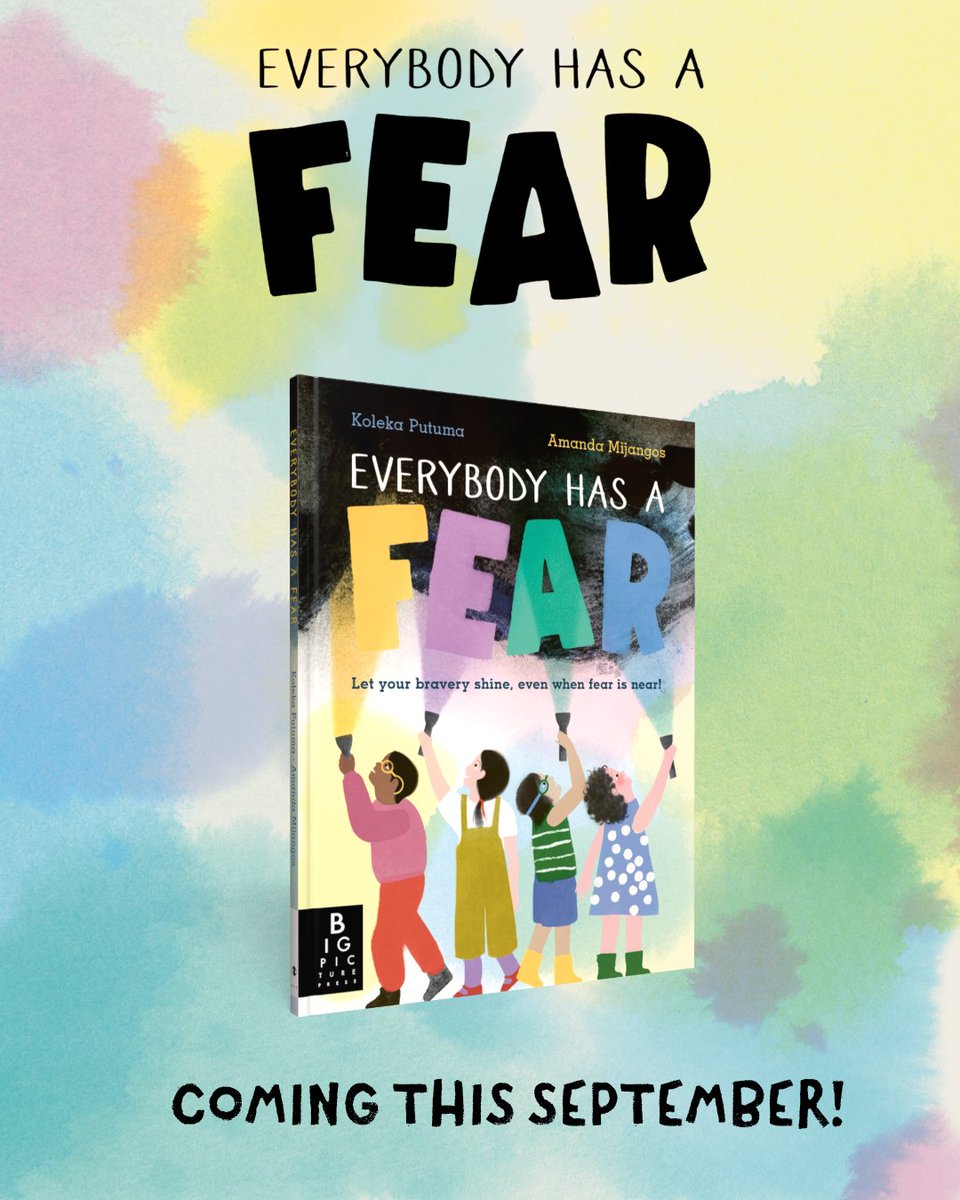 Big Picture Press (@bigpicturepress) on Twitter photo Everybody has a fear, but with a little bit of bravery, fear can disappear... and become an adventure! ✨
Everybody Has a Fear by award-winning writer and poet Koleka Putuma with artwork by <a href="/amandamijangos/">amanda mijangos</a> empowers children to face their fears.
lnk.to/EverybodyHasAF… Everybody has a fear, but with a little bit of bravery, fear can disappear... and become an adventure! ✨
Everybody Has a Fear by award-winning writer and poet Koleka Putuma with artwork by <a href="/amandamijangos/">amanda mijangos</a> empowers children to face their fears.
lnk.to/EverybodyHasAF…