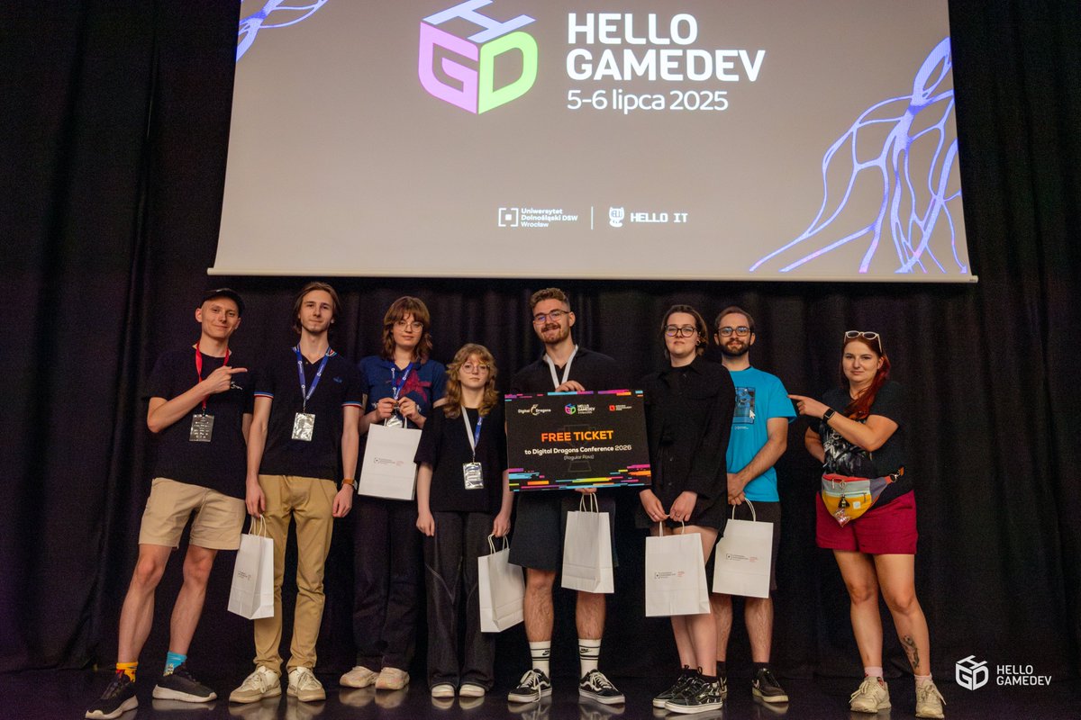Digital_Dragons's tweet image. 🎮 On July 5-6, we traveled to Wroclaw to take part in Hello GameDev Conference 2025.
🕹️ Digital Dragons was represented by:
👾 Agata Pietras - Game Incubation Specialist
👾 Radosław Syguła - Promotion Specialist
#digitaldragons #gamedev #event
