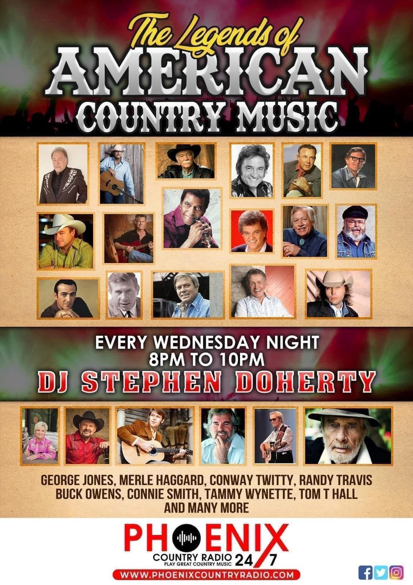 Phoenix CountryRadio (@phoenixcountryr) on Twitter photo <a href="/PhoenixCountryR/">Phoenix CountryRadio</a> - the legends of American Country tonight at 8pm - 10pm
Featured Artist on the show tonight is Merle Haggard, have you a favourite Merle song, let us know and we will include it in our 3 top Merle Haggard Son.
<a href="/merlehaggard/">Merle Haggard</a>
<a href="/GeneWatsonMusic/">Gene Watson</a> <a href="/PhoenixCountryR/">Phoenix CountryRadio</a> - the legends of American Country tonight at 8pm - 10pm
Featured Artist on the show tonight is Merle Haggard, have you a favourite Merle song, let us know and we will include it in our 3 top Merle Haggard Son.
<a href="/merlehaggard/">Merle Haggard</a>
<a href="/GeneWatsonMusic/">Gene Watson</a>