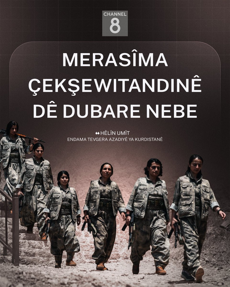 Ch8Kurmanci's tweet image. Hêlîn Umît: Em têgeha #Tirkiye'ya bêteror red dikin. Ango têgeha terorê napejirînin. Tevgera Azadiyê, PKK’ê têkoşîna herî rewa ya dîrokê meşand. Şerê hebûn û nasnameya gelekî meşand.