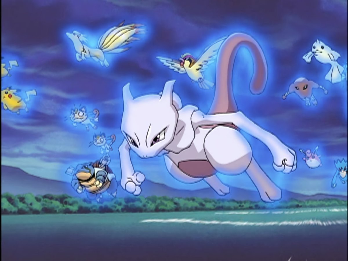 mewtwo_lives's tweet image. 仲間達を従えて、ロケット団に捕えられた他の仲間達の元へ向かうミュウツー。
あのミュウツーがこんなに仲間想いのボスになって…。