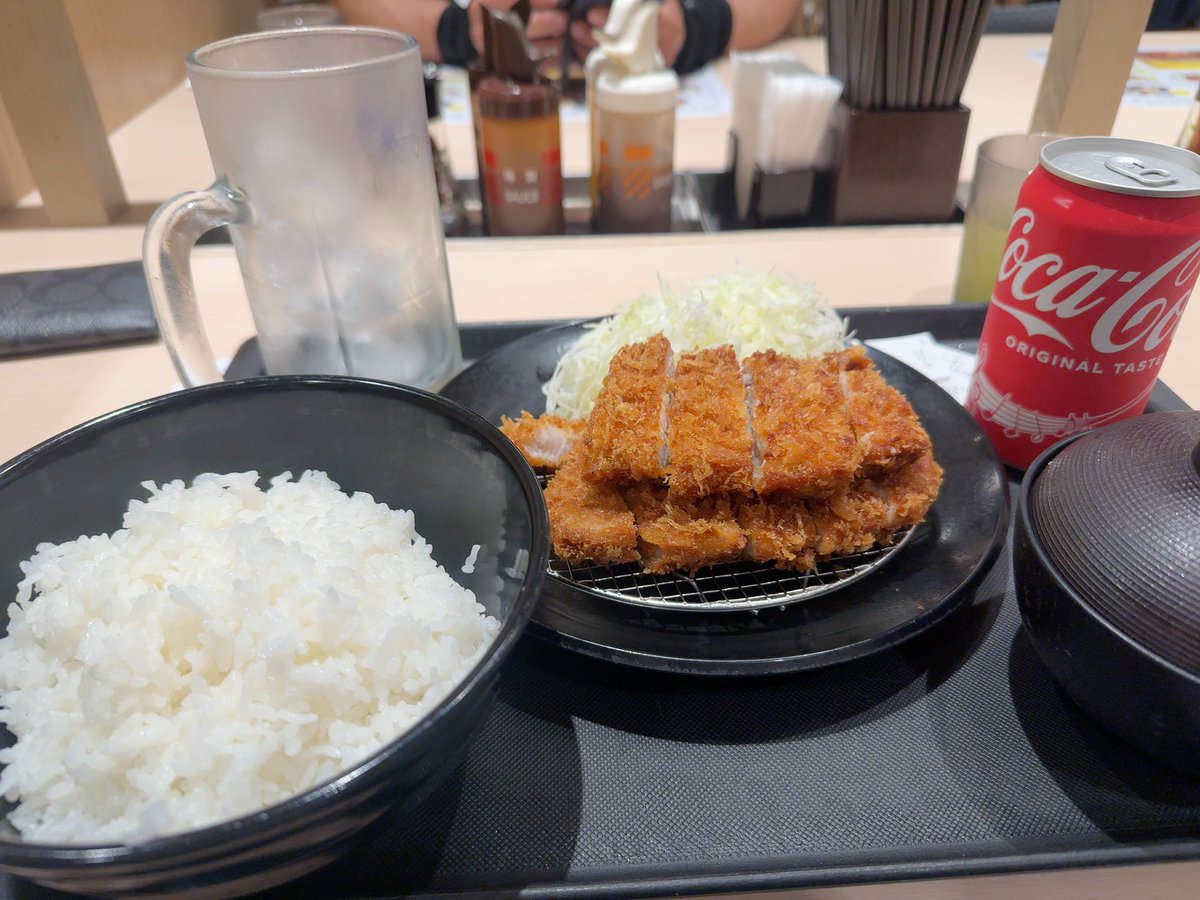ロースダブル定食！