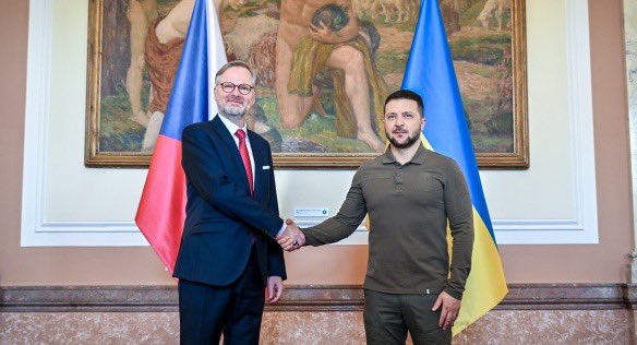 UkrReview's tweet image. 🇨🇿🇺🇦 Petr Fiala said that Czechia will help strengthen Ukraine’s air defenses against Russian drones.