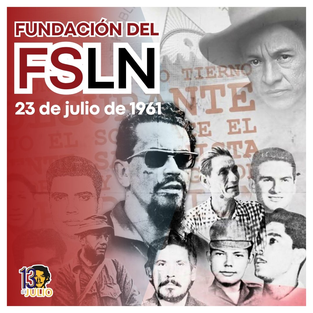 23 de julio de 1961. Se funda el Frente  Sandinista de Liberación Nacional
🔴🌑
¡Patria Libre o Morir! 
#SomosUNAN
#ManaguaSandinista
#4619Victoriosos