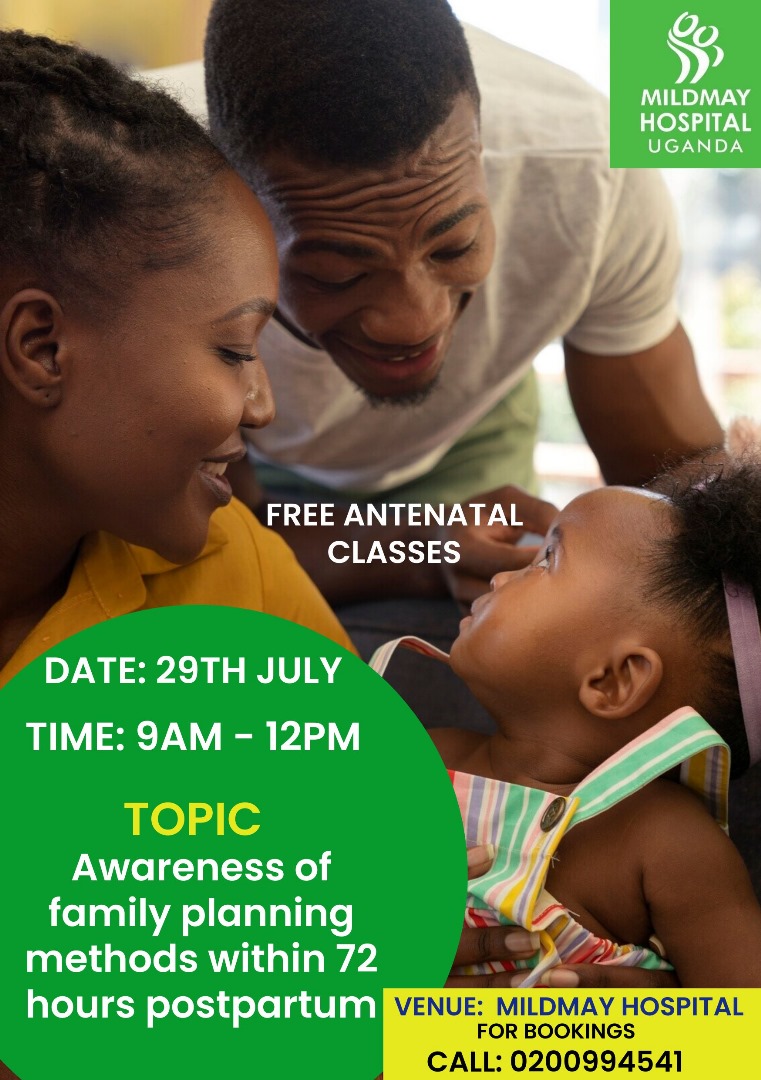 A healthy pregnancy starts with the right knowledge!
Join our Antenatal Classes at Mildmay Hospital Uganda and learn about childbirth prep, and family planning for life after delivery.
📅 29th, Tuesday
#AntenatalCare #FamilyPlanning #MildmayUganda #HealthyMothers