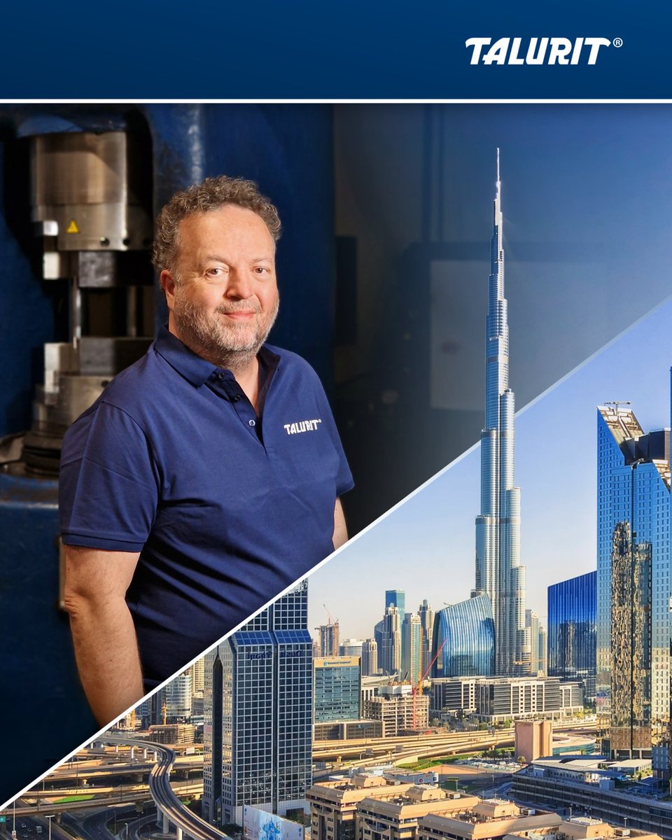 We’ve landed in the Gulf! 🌍 Talurit Middle East is now live in Sharjah SAIF Zone 🇦🇪 — local stock, faster delivery &amp; in-region support. Leading the subsidiary is Steve Hodgkins, 20+yr regional vet. Full details: talurit.com/news | #Talurit #wirerope #rigging #MENA #UAE