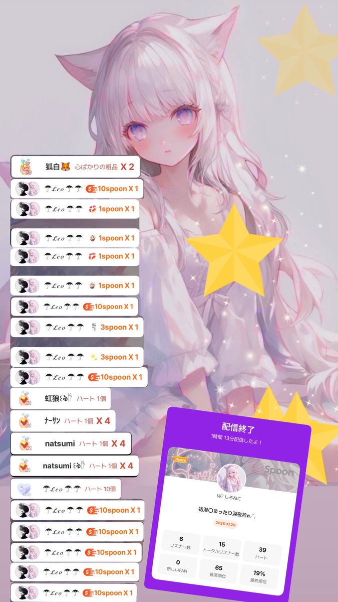どどーんと数日分！！
この日は沢山♡をいただきました✨️

ランキング上げてくれて嬉しい^ &gt;ᴗ&lt;^
ありがとう！！