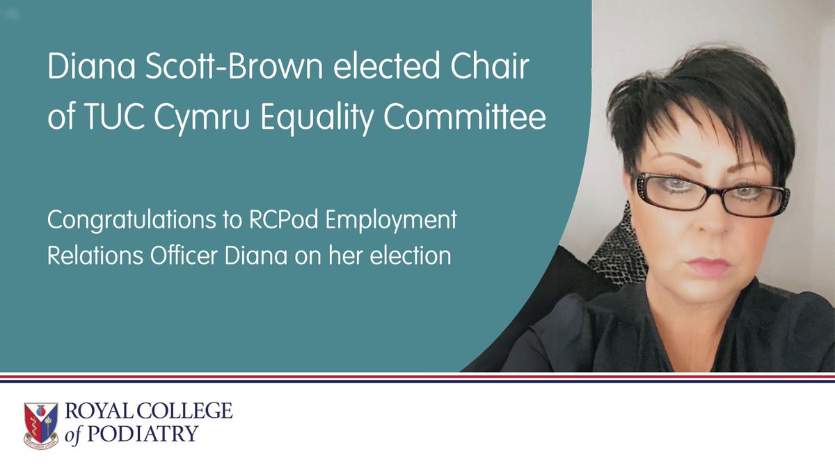 RoyColPod's tweet image. Congratulations to our Employment Relations Officer, Diana Scott-Brown, on her election as Chair of the TUC Cymru Equality Committee.