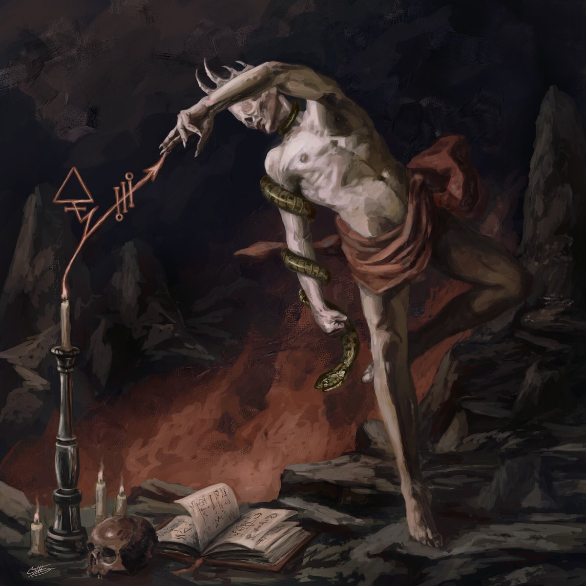 BayanHedonist's tweet image. The Summoning of the Black Flame byย Caelan Stokkermans