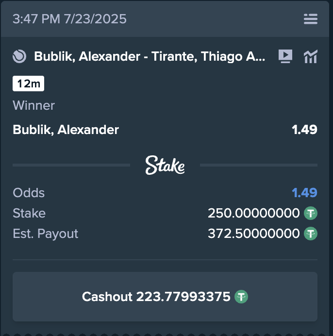 CodeMargi's tweet photo. 3 wins in a row today on ATP 🔥🎾
Next up — ML Alexander Bublik @1.49
Let’s keep the streak alive. Precision only. 🧵🎯
#MLStuff #1Comma49 #Bublik #StakeOnly https://t.co/tswolOkMqw