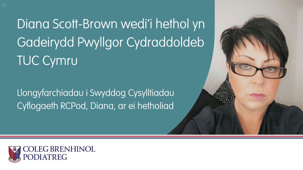 RoyColPod's tweet image. Congratulations to our Employment Relations Officer, Diana Scott-Brown, on her election as Chair of the TUC Cymru Equality Committee.