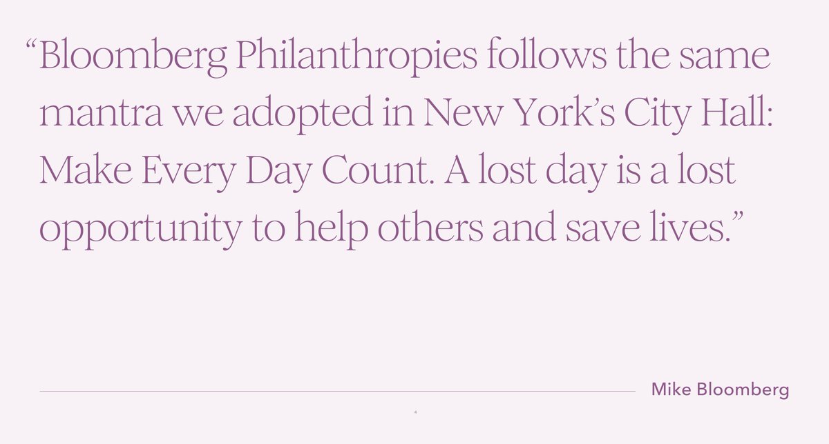 Mike Bloomberg (@mikebloomberg) on Twitter photo Make Every Day Count. It’s a mantra that drives our work at <a href="/BloombergDotOrg/">Bloomberg Philanthropies</a>. In our new Annual Report, I write about how we’re bringing that approach to solutions that can save and improve lives around the globe. bit.ly/4o8xprG Make Every Day Count. It’s a mantra that drives our work at <a href="/BloombergDotOrg/">Bloomberg Philanthropies</a>. In our new Annual Report, I write about how we’re bringing that approach to solutions that can save and improve lives around the globe. bit.ly/4o8xprG
