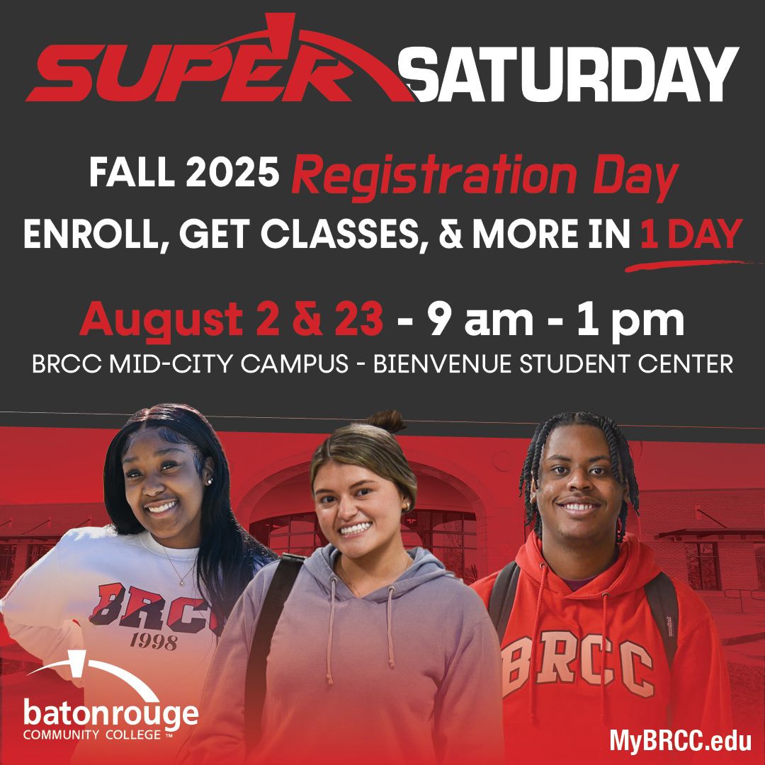 MyBRCC's tweet image. 🐻 Whether you're a new or returning student, join us for one of #MyBRCC's Super Saturday Registration Day just in time to get ready for the Fall semester! Meet one-on-one with a College Navigator and other BRCC staff who can assist you with:
✅ Class Registration
✅ Financial…