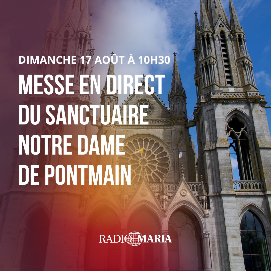 RadioMariaFr1's tweet image. Ne manquez pas la Messe en direct du Sanctuaire Notre-Dame de Pontmain ce dimanche 17 août à 10h30 ! 🙏
Connectez-vous avec nous pour un moment de prière et de communion 👉bit.ly/RadioMariaDire…

#MesseEnDirect #RadioMaria  #NotreDameDePontmain