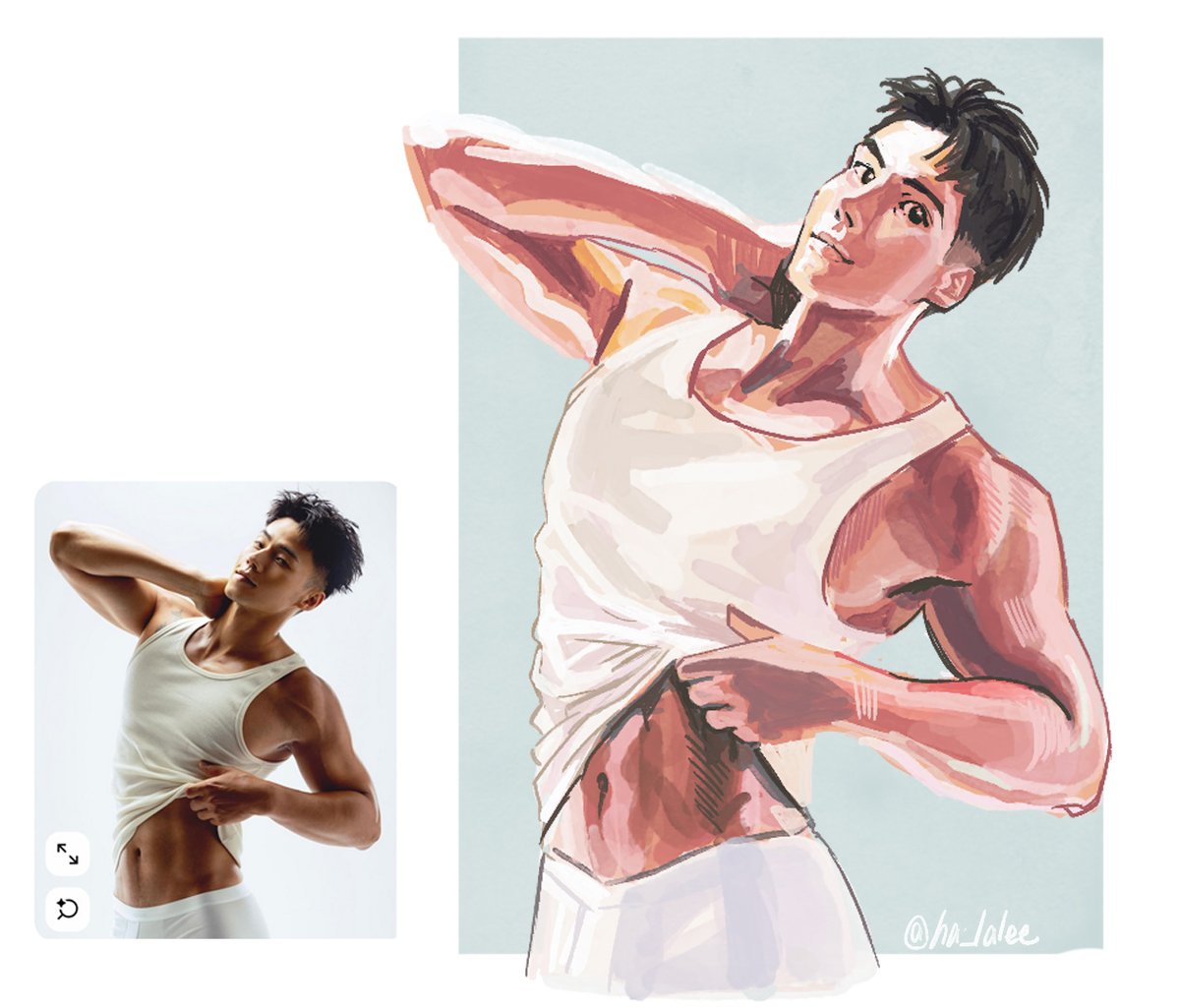 ha_lalee's tweet image. 크로키