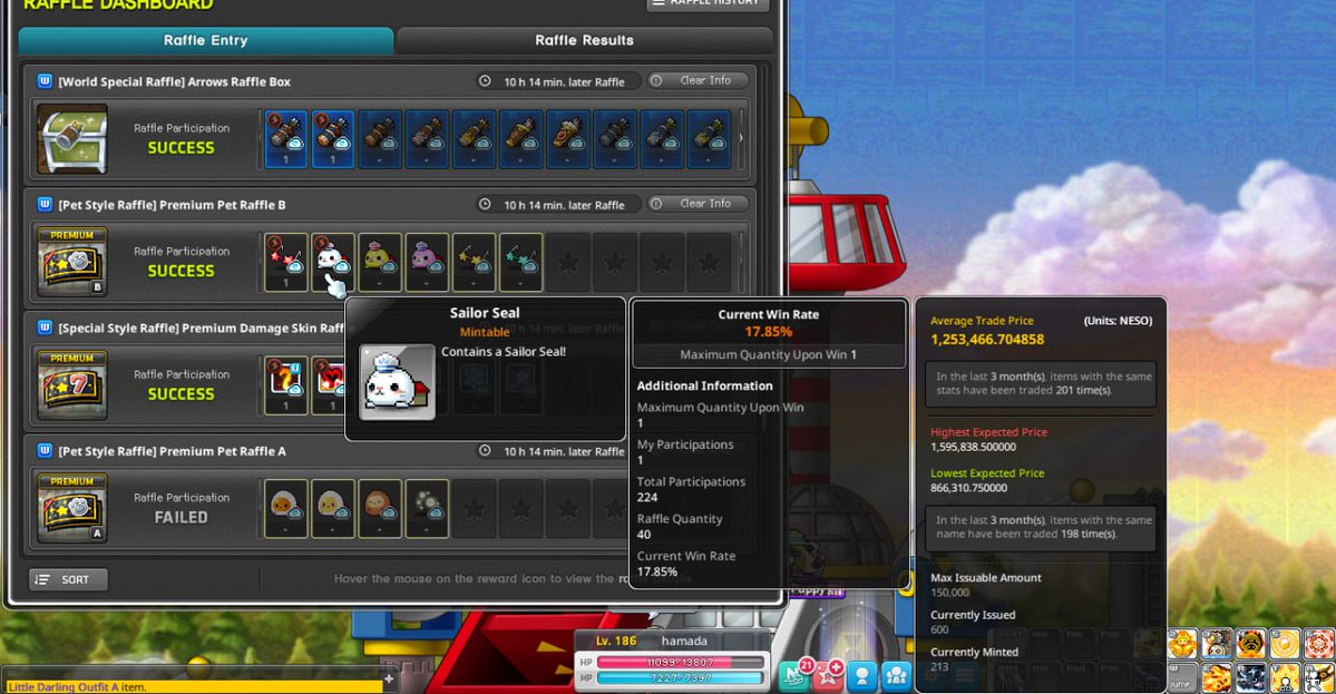 GGAgus001's tweet image. Sometimes entering the raffle still doesn't mean winning
@MaplestoryU Please at least raise the price of $NXPC to 9$ 🥵