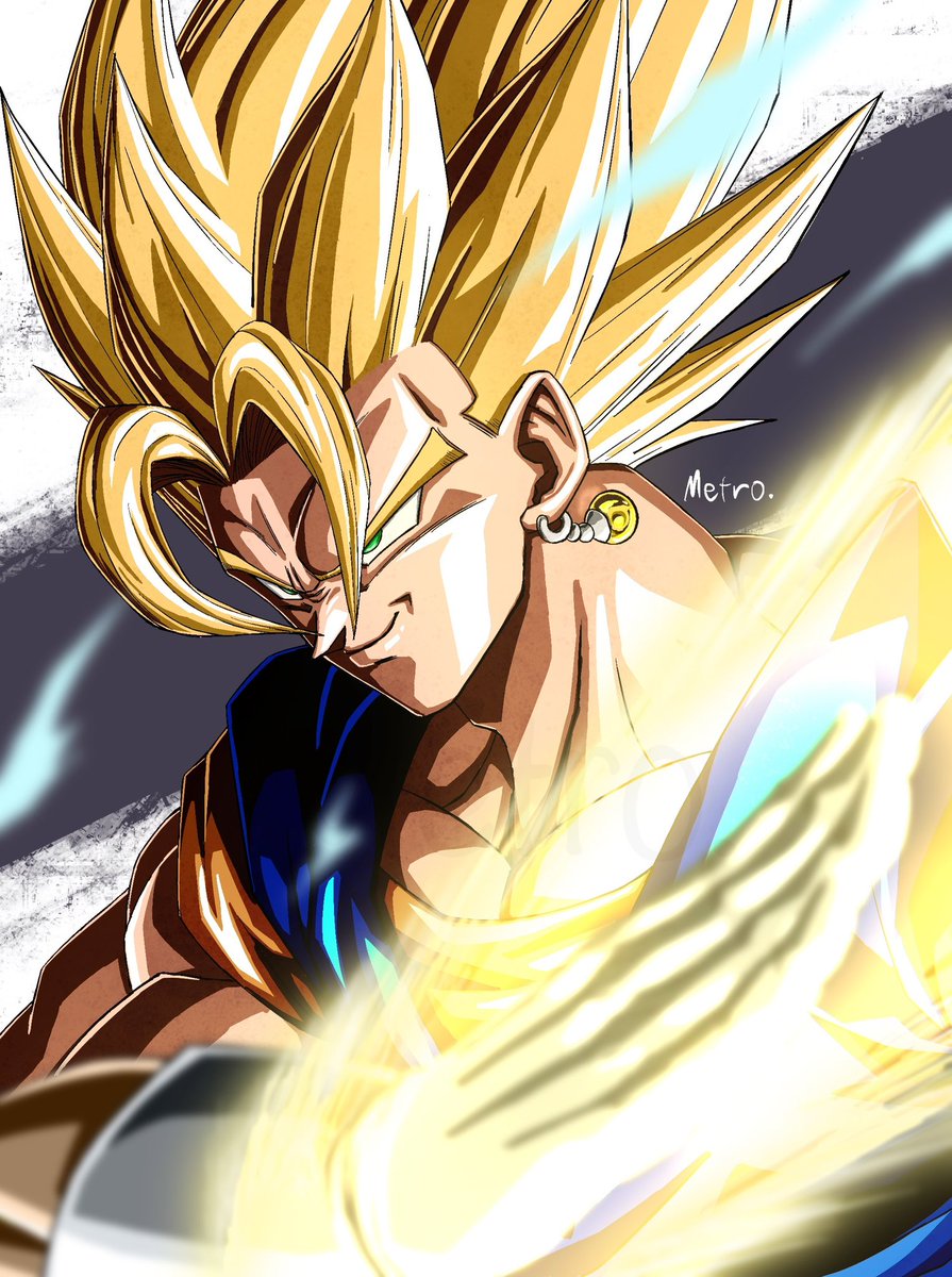 metropolizet's tweet image. #ベジット オレに出させてくれよ…本気を 
#ドラゴンボール #dragonball #イラスト