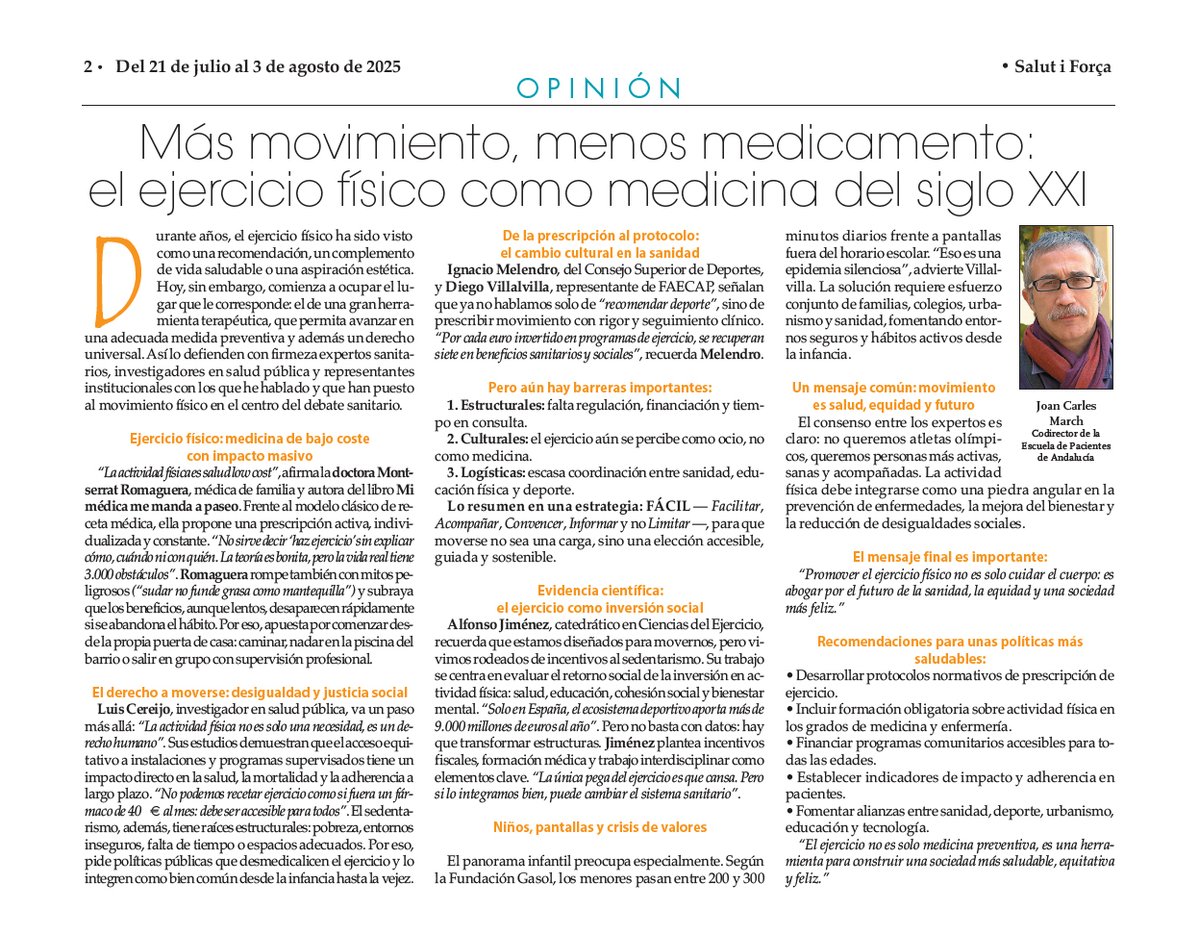 Salud Ediciones (@saludediciones) on Twitter photo 🖊️ <a href="/joancmarch/">joan carles march</a> Más movimiento, menos medicamento: el ejercicio físico como medicina del siglo XXI / Durante años, el ejercicio físico ha sido visto como una...
👉 saludediciones.com/2025/07/23/mas…
<a href="/luiscereijo/">Luis Cereijo 🙊 #261 ⵣ</a> <a href="/semfyc/">semFYC</a> <a href="/deportegob/">CSD</a>
<a href="/carloshern79/">Carlos Hernández</a> <a href="/DonJuanMiguel4/">Juan Riera Roca ن ❌</a> <a href="/faecap/">FAECAP +S</a>
#actividadfísica 🖊️ <a href="/joancmarch/">joan carles march</a> Más movimiento, menos medicamento: el ejercicio físico como medicina del siglo XXI / Durante años, el ejercicio físico ha sido visto como una...
👉 saludediciones.com/2025/07/23/mas…
<a href="/luiscereijo/">Luis Cereijo 🙊 #261 ⵣ</a> <a href="/semfyc/">semFYC</a> <a href="/deportegob/">CSD</a>
<a href="/carloshern79/">Carlos Hernández</a> <a href="/DonJuanMiguel4/">Juan Riera Roca ن ❌</a> <a href="/faecap/">FAECAP +S</a>
#actividadfísica