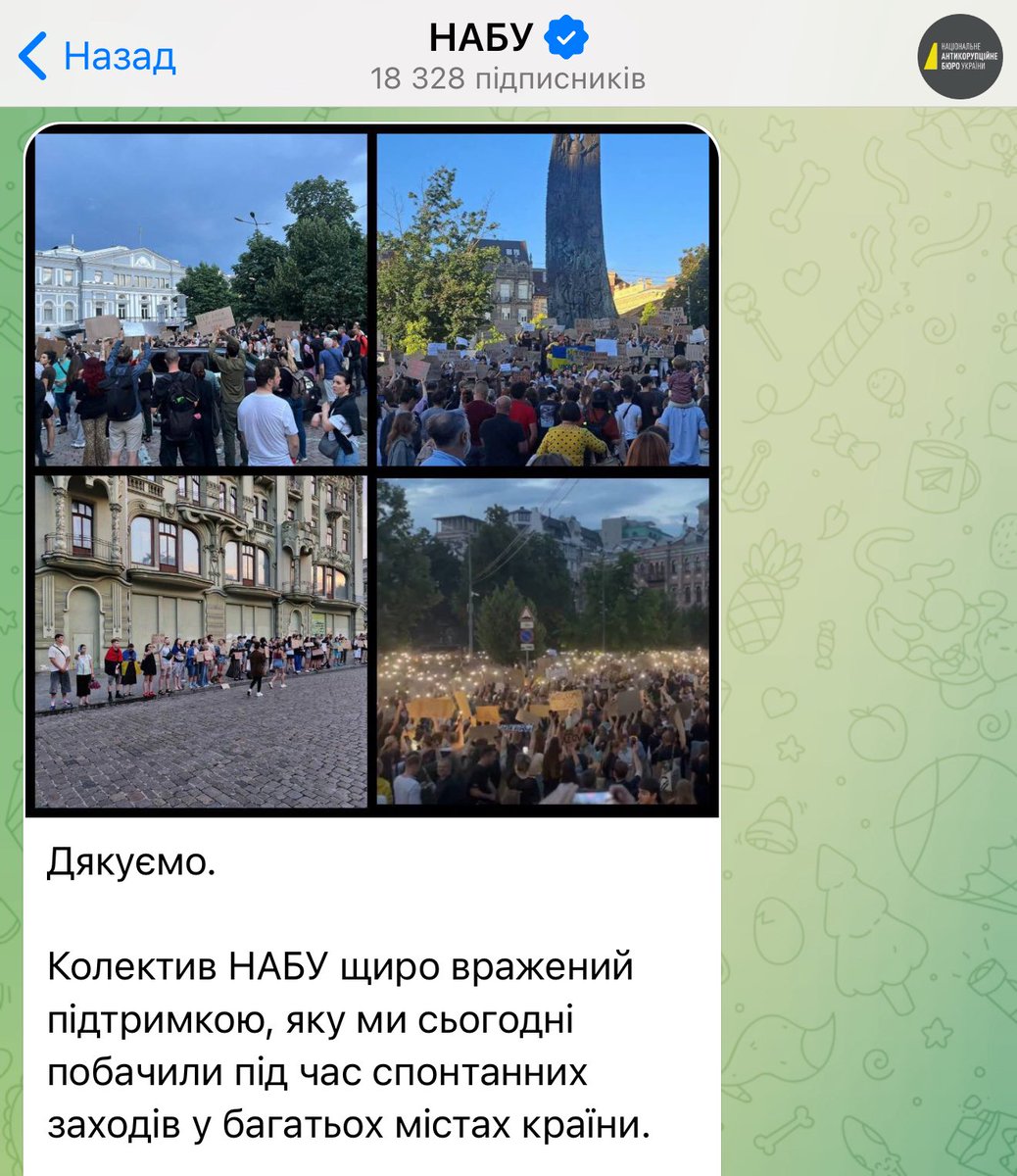 natawka_panina's tweet image. дуже смішно читати пости «подяки за підтримку» від НАБУ))
чуваки, до вас претензій і питань от прям овердохуя, не накручуйте собі бігудєй, справа ж зовсім не в вас, камон