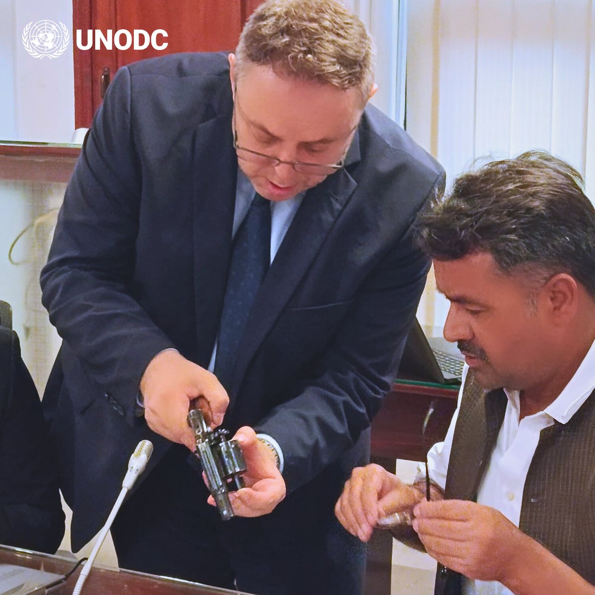 UNODC_Firearms's tweet image. Investigating & prosecuting #FirearmsTrafficking – and its links to organized crime – is the focus of a specialized UNODC training this week in Islamabad 🇵🇰
Officials from law enforcement, customs, the judiciary & @ForeignOfficePk are taking part.
Supported by 🇩🇪@GermanyDiplo