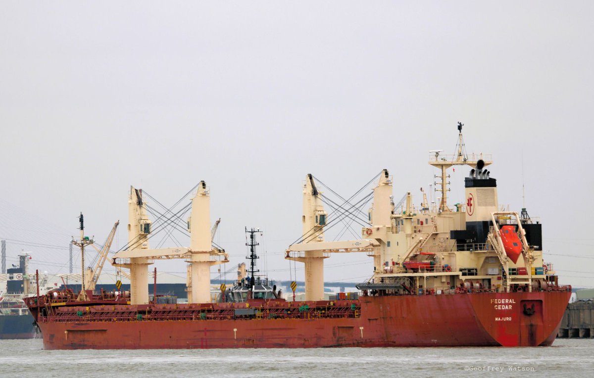 GeoffreyWatson2's tweet image. Federal Cedar inbound for Tilbury grain terminal.
Built Japan 2016
20,789GT
IMO 9671101