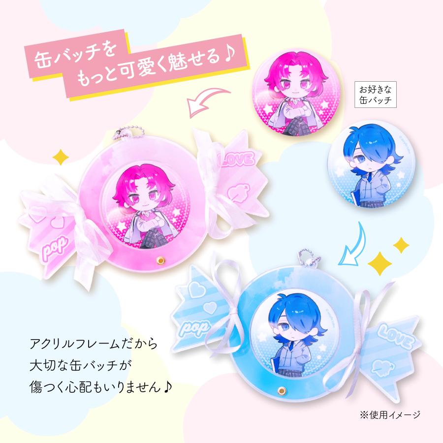 otaINF0's tweet image. 『缶バッジアクリルフレーム キャンディ』
キャンディのようなアクリルフレーム🍬
お気に入りの缶バッジをもっとかわいく持ち歩けるアイテムです。
φ57mmの缶バッジにぴったりのサイズ!
goodslog.info/44406/