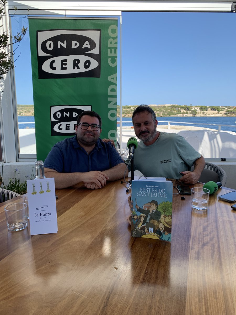 Onda Cero Menorca (@ocrmenorca) on Twitter photo ¡Las Fiestas de Sant Jaume siguen tomando protagonismo!
🎙️ Hablamos con Miquel Alzina, regidor de festes del Ajuntament d’Es Castell, quien nos detalla toda la programación preparada para estos días tan esperados.
Gracias a la colaboración del <a href="/ajescastell/">Ajuntament des Castell</a> y Sa Punta Menorca ¡Las Fiestas de Sant Jaume siguen tomando protagonismo!
🎙️ Hablamos con Miquel Alzina, regidor de festes del Ajuntament d’Es Castell, quien nos detalla toda la programación preparada para estos días tan esperados.
Gracias a la colaboración del <a href="/ajescastell/">Ajuntament des Castell</a> y Sa Punta Menorca