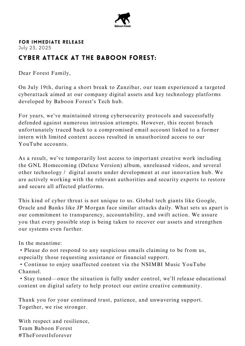 BaboonForestEnt's tweet image. ATTENTION!!!