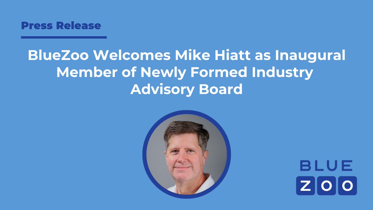 We’re thrilled to welcome Mike Hiatt as the first member of the newly formed BlueZoo Industry Advisory Board!

Stay tuned as we continue to introduce more advisory board members in the weeks ahead!

bluezoo.io/bluezoo-welcom…