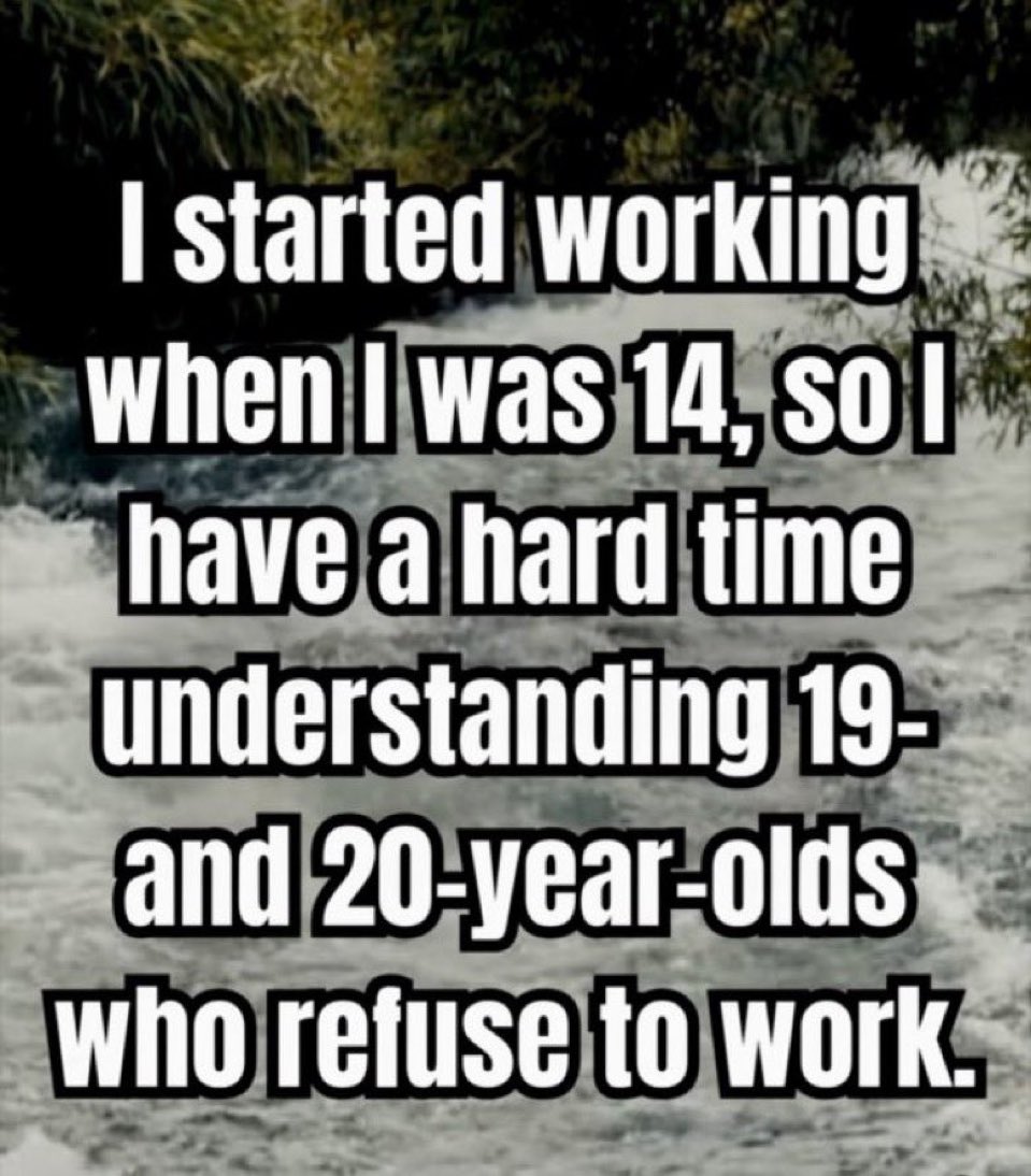 coffee_anytime's tweet image. Agreed. I was 12. Lawns and picking corn. It’s on the parents and how they were raised.