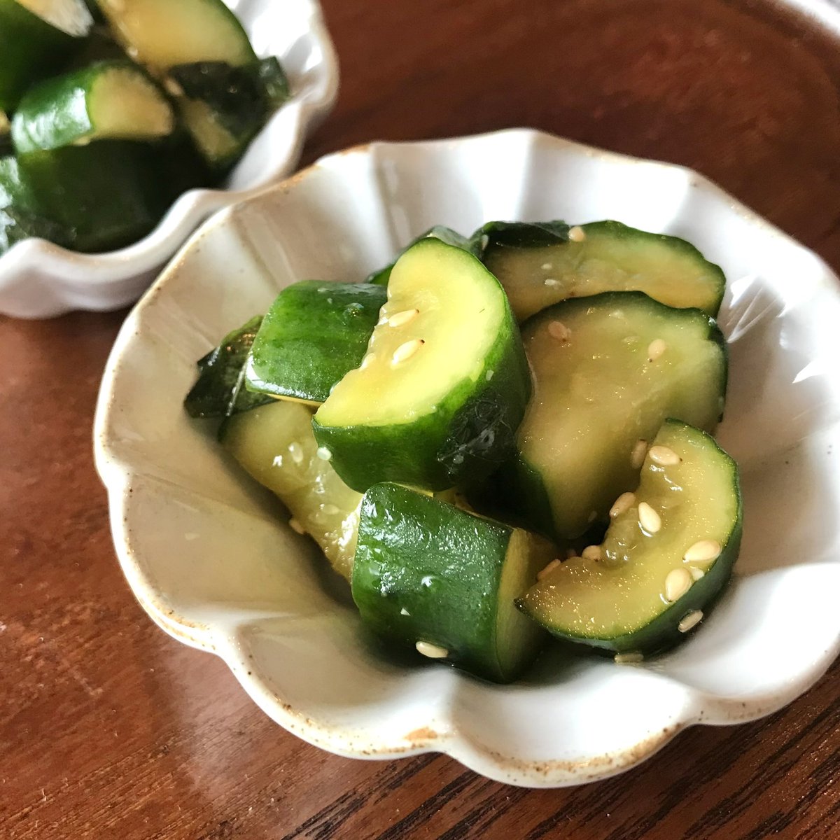 mainooyatsu's tweet photo. 大葉ときゅうりのさっぱり漬け🥒
暑い日に冷蔵庫にあると嬉しい☺️ https://t.co/hgHglQsxLS
