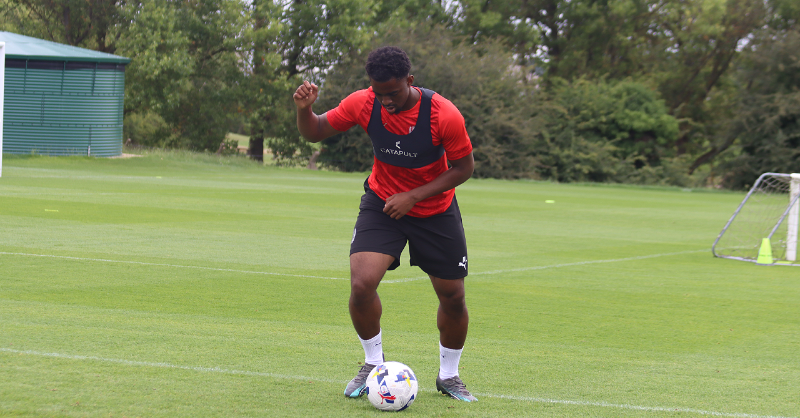 RotherhamUnited's tweet image. Marvin's first session โ
#RUFC | #TownCountyUnited