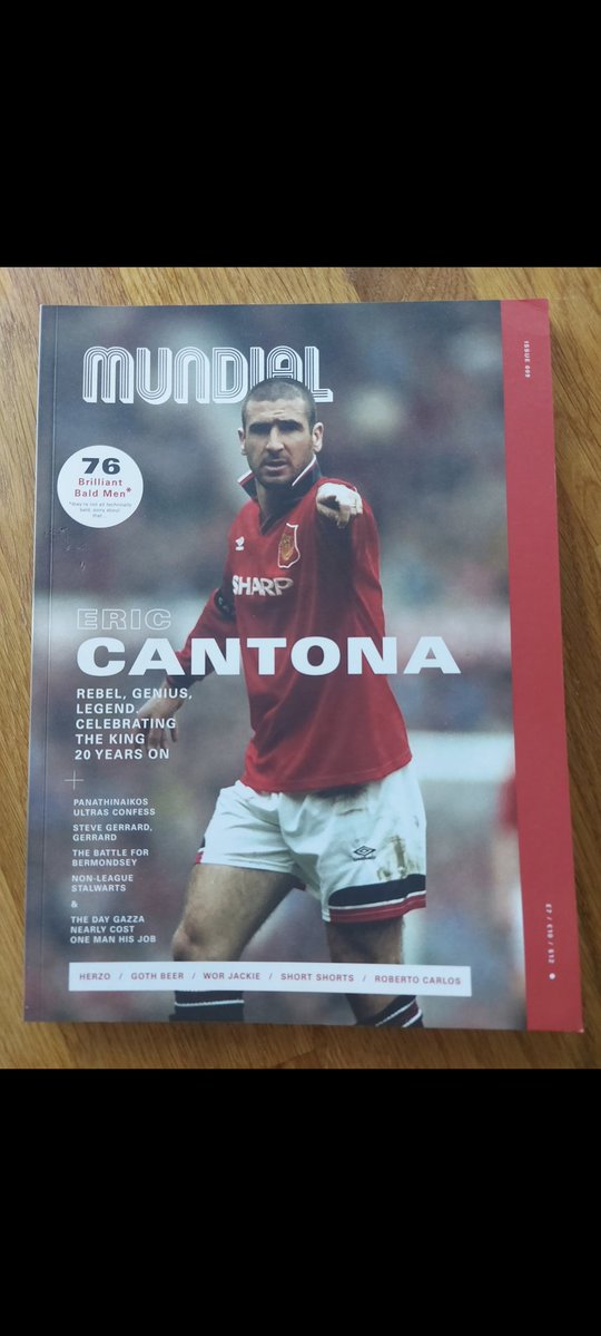 jack_buzzard's tweet image. Mundial back issues for sale ๐ ๐
Issue 2, Tony Duggan cover
Issue 4 Ronaldo cover
Issue 8 Pirlo cover
Issue 9 Cantona cover
ยฃ15 each including postage, or happy to do a deal for bundle.